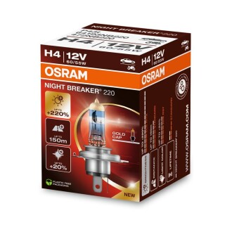 Автолампа Night Breaker 220 (H4 12V 60/55W P43T) OSRAM 64193NB220