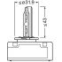 Автолампа допоміжного світла ксеноновая D5S 12V 25W 4400K OSRAM 66540 (фото 3)