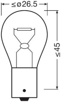 Автолампа 21W OSRAM 7506ULT2BL