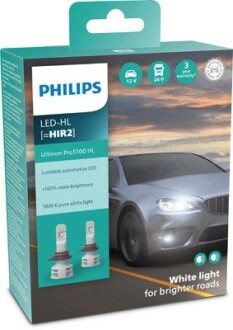 Комплект світлодіодних автоламп PHILIPS 11012U51X2