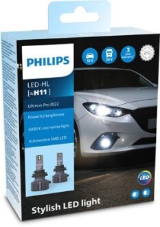 Комплект світлодіодних автоламп PHILIPS 11362U3022X2