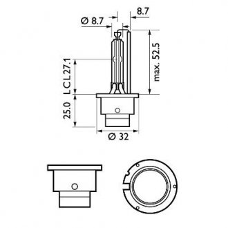 Автомобiльна лампа PHILIPS 36477433