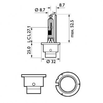 Автомобiльна лампа PHILIPS 36479833