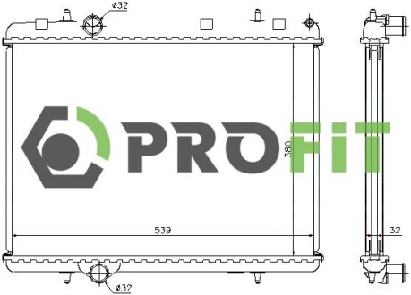 Радіатор охолоджування PROFIT 1740-0089