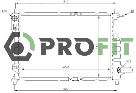 Радіатор охолоджування PROFIT 1740-0102