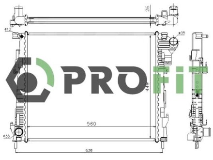 Радіатор охолоджування PROFIT 1740-0170