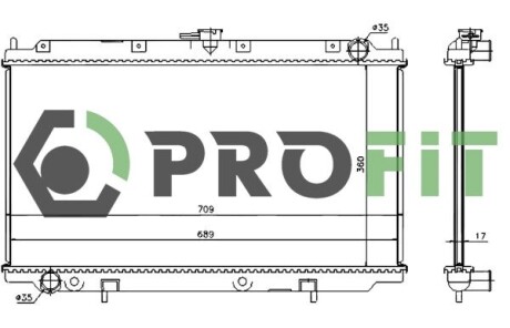 Радіатор охолоджування PROFIT 17400255