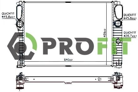 Радіатор охолоджування PROFIT 17400322