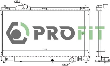 Радіатор охолоджування PROFIT 17400421