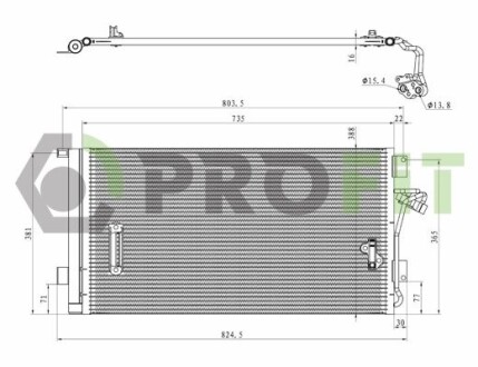Конденсер кондиціонера PROFIT 17700004