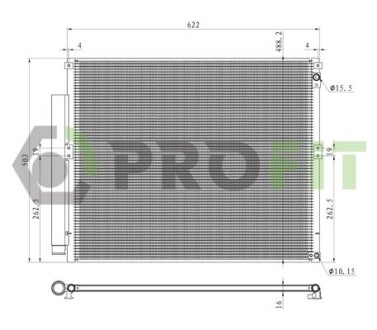 Конденсер кондиціонера PROFIT 17700400