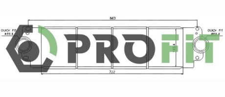 Радіатор наддуву PROFIT 17800001