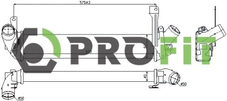 Радіатор наддуву PROFIT 1780-0152