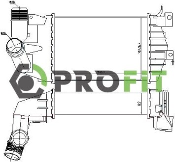 Радіатор наддуву PROFIT 1780-0169