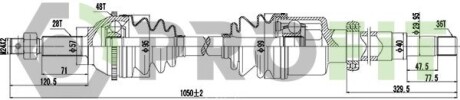 Піввісь PROFIT 2730-3010