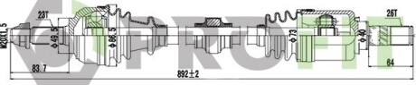 Піввісь PROFIT 27303066