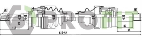 Піввісь PROFIT 27303098