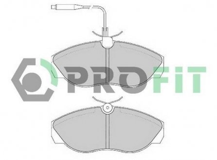Колодки гальмівні дискові PROFIT 5000-0967 (фото 1)