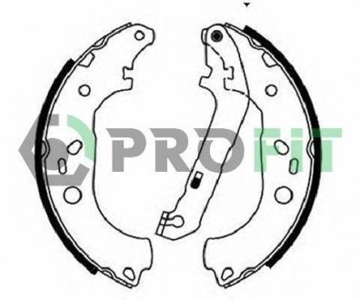 Колодки гальмівні барабанні PROFIT 50010687