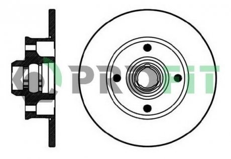 Диск гальмівний PROFIT 5010-0137 (фото 1)