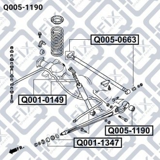 Сайлентблок задньої підвіски Q-fix Q0051190