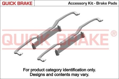 Монтажний к-кт гальмівних колодок QUICK BRAKE 1091849