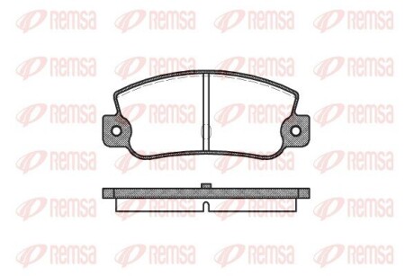 Колодки гальмівні дискові REMSA 0025.30
