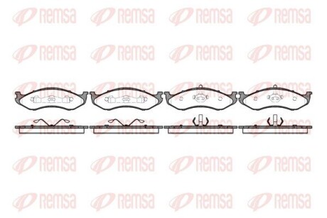 Колодки гальмівні дискові REMSA 0467.20