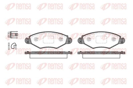 Колодки гальмівні дискові REMSA 0643.20 (фото 1)