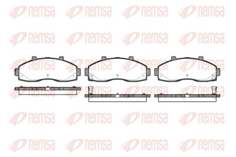 Колодки гальмівні дискові (комплект 4 шт) REMSA 0662.02