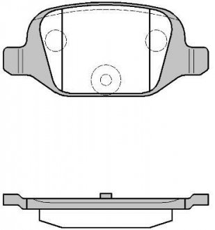 Колодки тормозные дисковые задние CITROEN Nemo 08-, FIAT DOBLO 00-09, PANDA 03-12 REMSA 0727.00