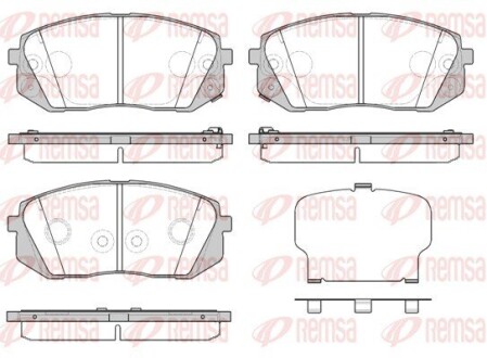 Колодки гальмівні дискові REMSA 1302.52