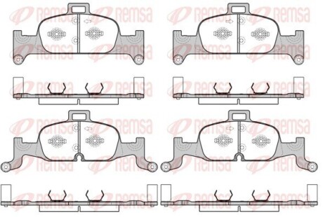 Колодки гальмівні дискові REMSA 1691.00