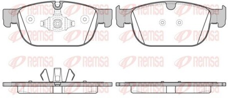 Комплект гальмівних колодок з 4 шт. дисків REMSA 1696.00 (фото 1)