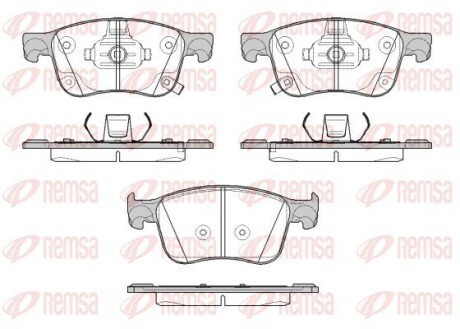 Колодки гальмівні дискові (комплект 4 шт) REMSA 1808.12