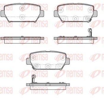 Колодки гальмівні дискові (комплект 4 шт) REMSA 1882.02