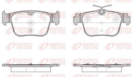 Колодки гальмівні дискові (комплект 4 шт) REMSA 1945.00