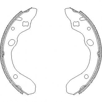 Колодки гальмівні барабанні REMSA 4147.00