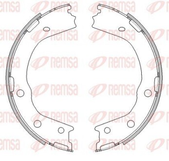 Колодки гальмівні барабанні (комплект 4 шт) REMSA 4488.00