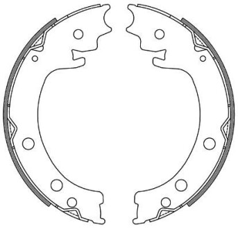Колодки гальмівні барабанні REMSA 4629.00