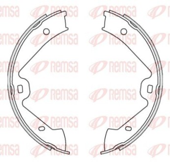 Колодки гальмівні барабанні REMSA 4675.00
