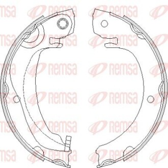 Колодки гальмівні барабанні REMSA 4680.00