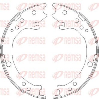 Колодки гальмівні барабанні REMSA 4690.00