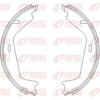 Колодки гальмівні барабанні REMSA 4726.00