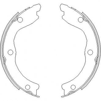 Колодки гальмівні барабанні REMSA 4736.00