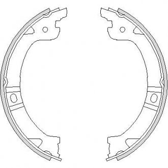 Колодки гальмівні барабанні REMSA 4744.00