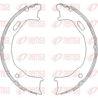 Колодки гальмівні барабанні REMSA 4747.00