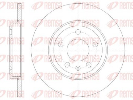 Диск гальмівний REMSA 61011.00
