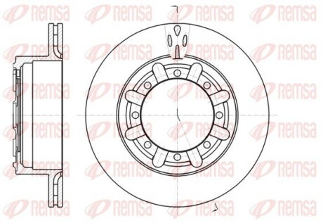 Диск гальмівний REMSA 61170.10