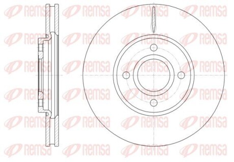 Диск гальмівний REMSA 61601.10